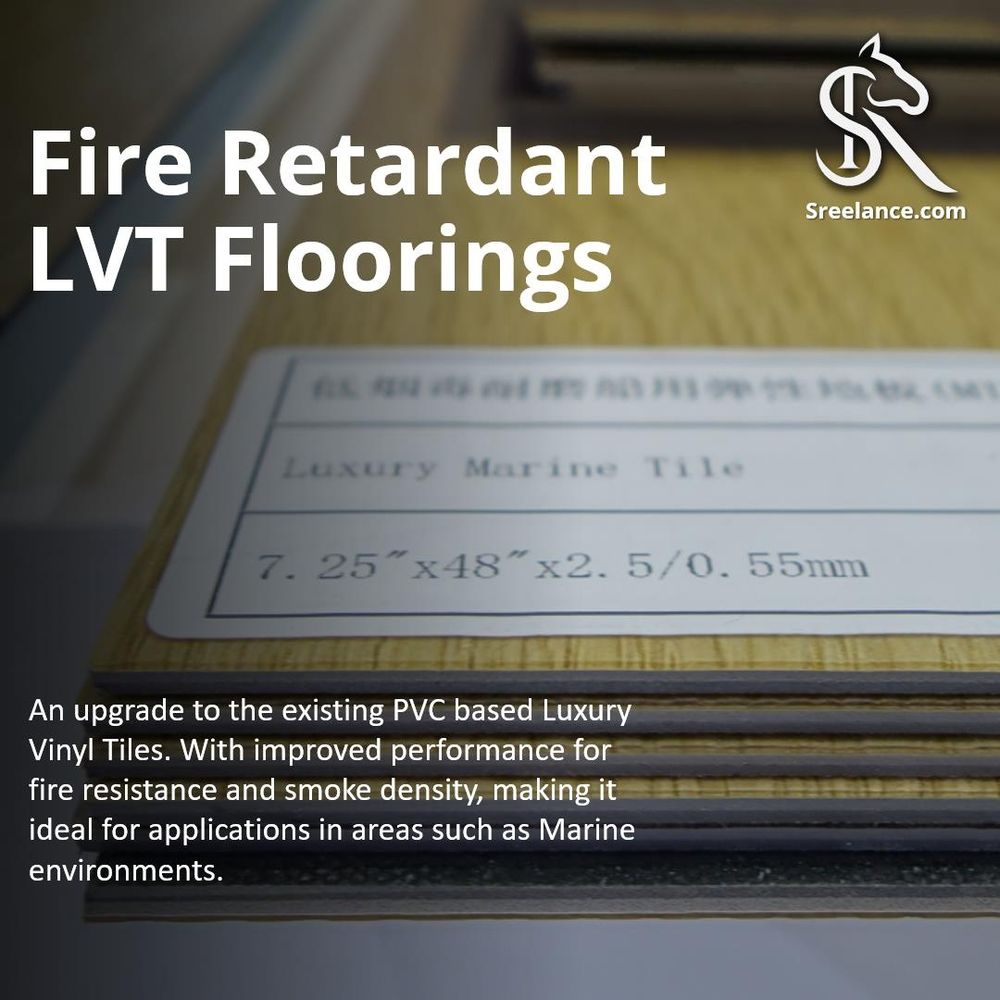 Flooring Fire Retardant Luxury Vinyl Flooring Planks IMO Specialty
