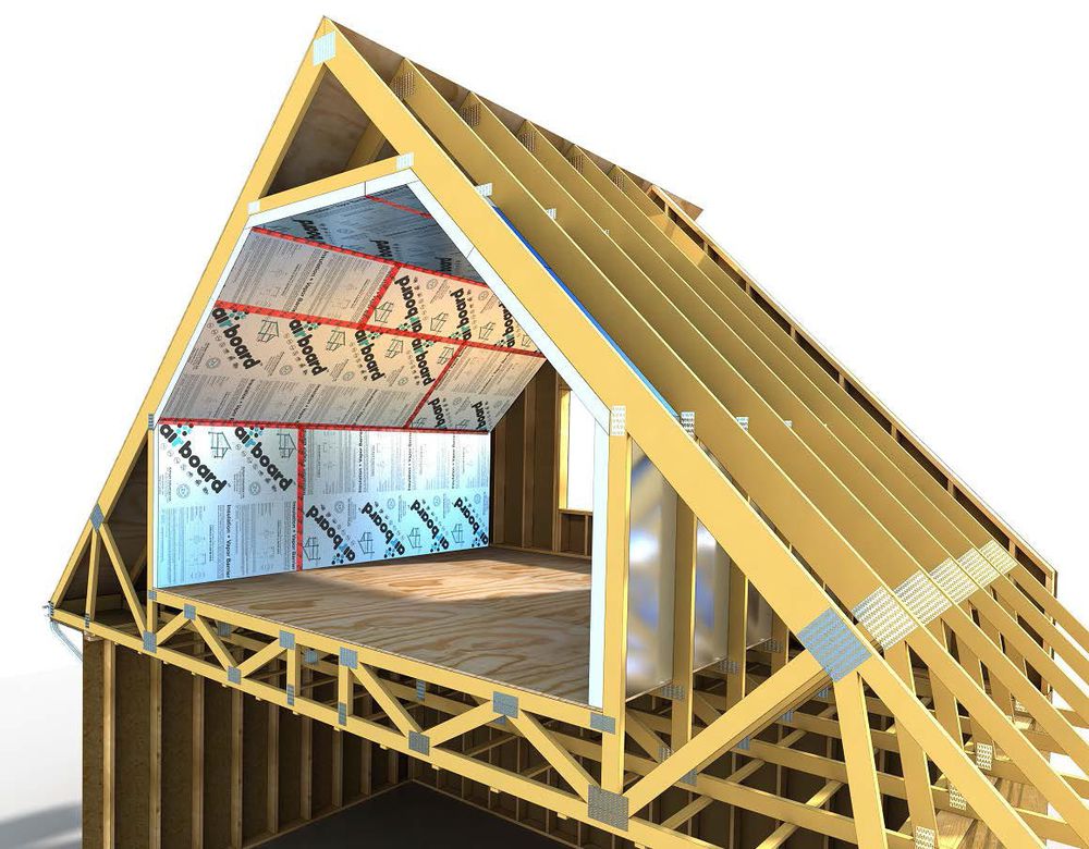 Rigid Foam Insulation Panels with Vapor Barrier Airboard Ecohome