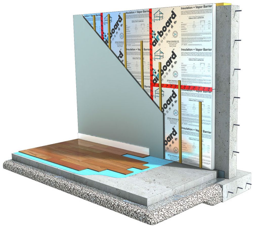 Rigid Foam Insulation Panels with Vapor Barrier Airboard Ecohome