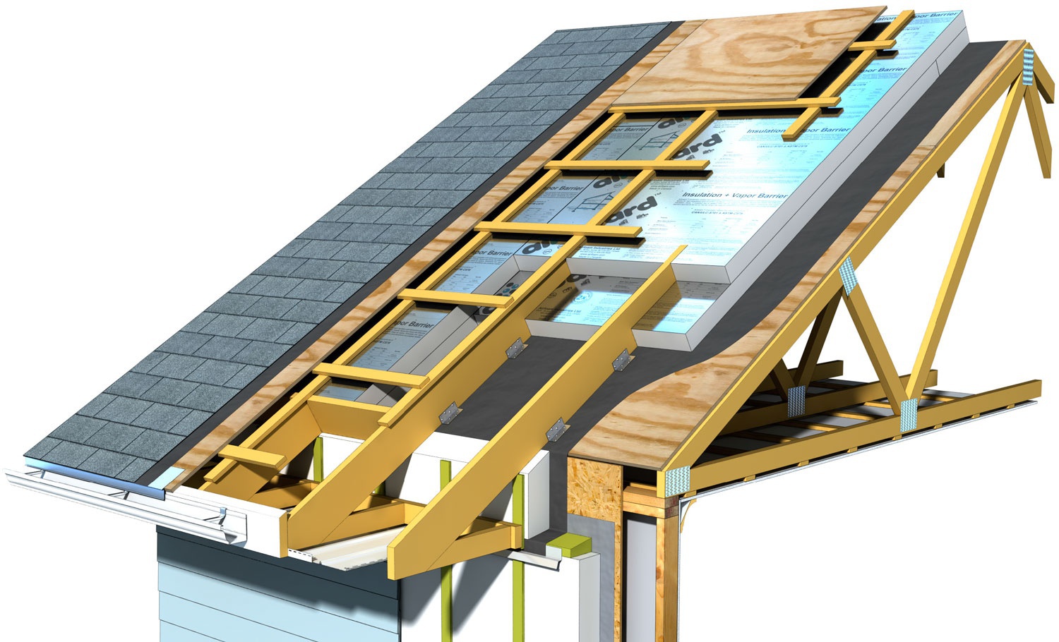 Rigid Foam Insulation Panels with Vapor Barrier Airboard Ecohome
