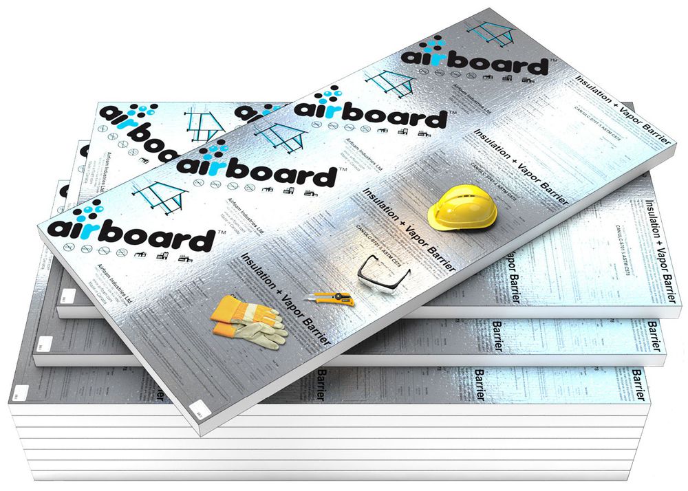 Rigid Foam Insulation Panels with Vapor Barrier Airboard Ecohome