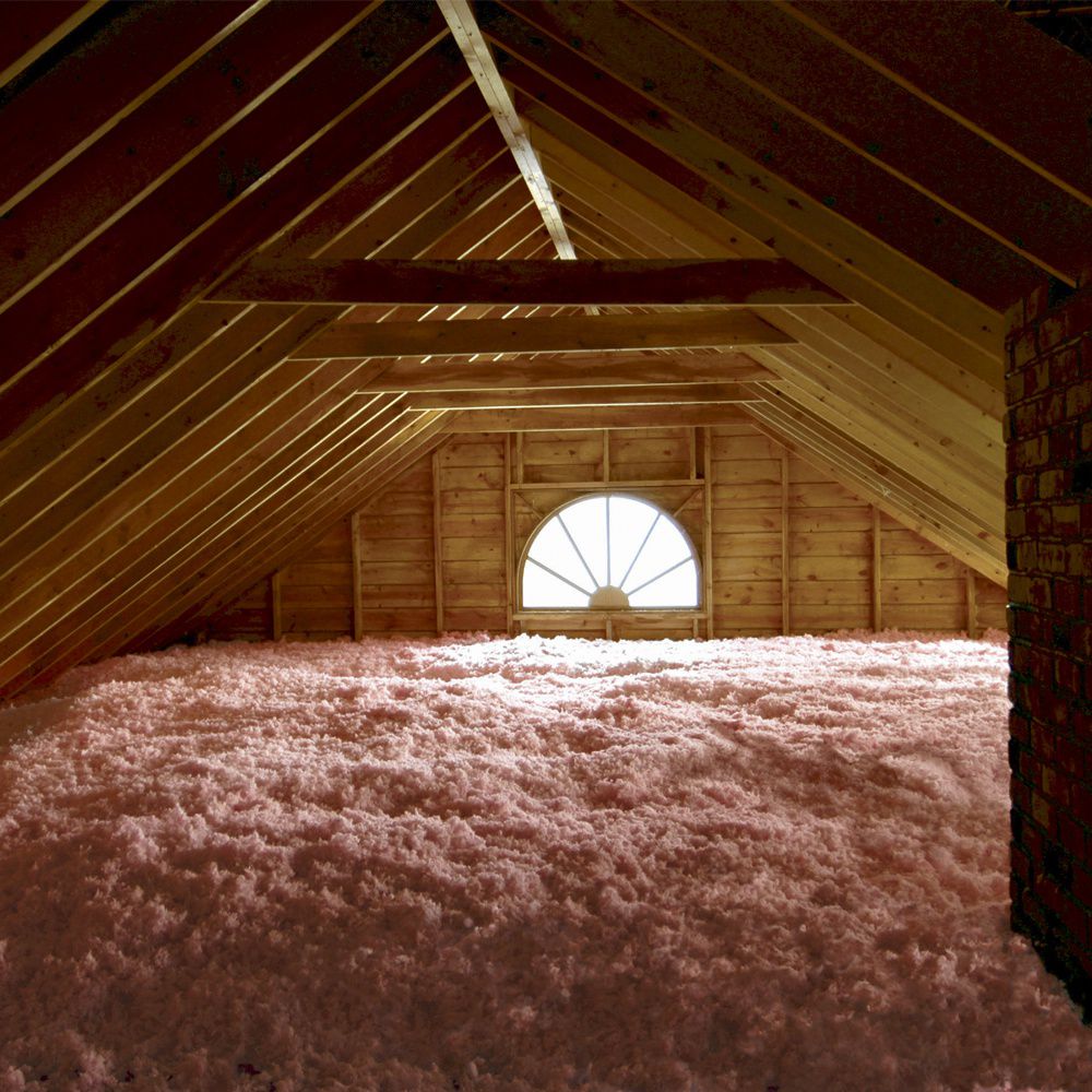 Blownin loosefill fiberglass insulation for attics, walls and ceilings