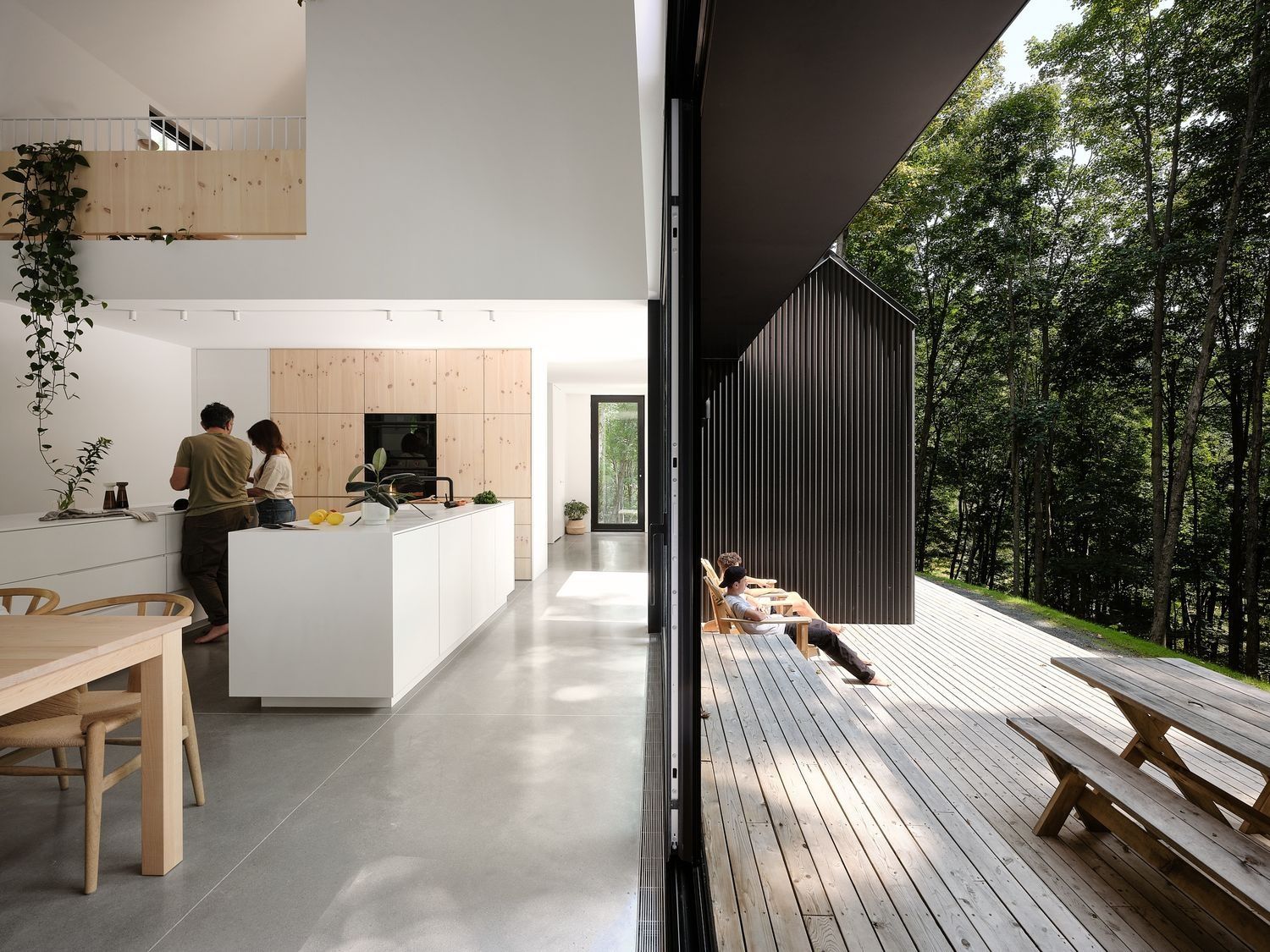 Kitchen from a Single family homes project near Sherbrooke (Estrie) by Stroph Architecture & Design