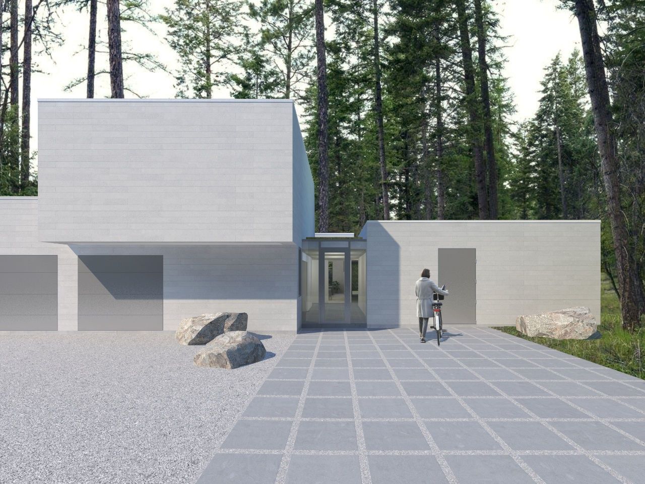 Renderizado en 3D de un proyecto de tipo Viviendas unifamiliares cerca de Saint-Jérôme (Laurentides) por Monument Architecture