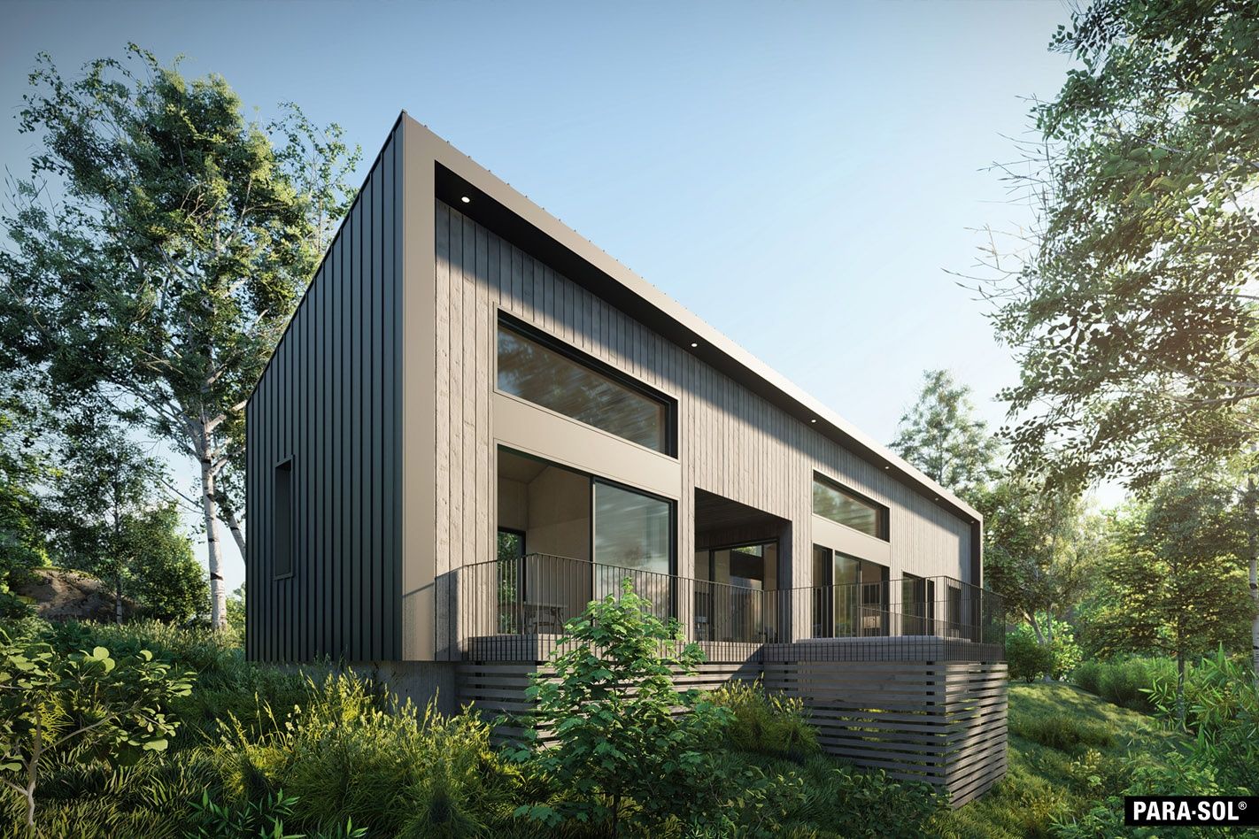 Renderizado en 3D de un proyecto de tipo Viviendas unifamiliares cerca de Saint-Jérôme (Laurentides) por PARA-SOL