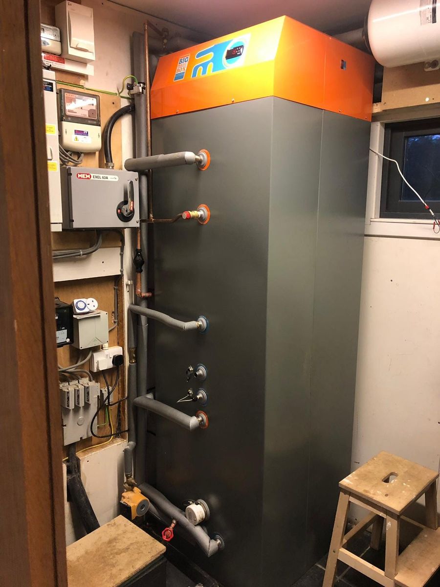Building mechanicals from a Heating with thermal storage project near New York-Newark-Jersey City by Scottish Energy Saving