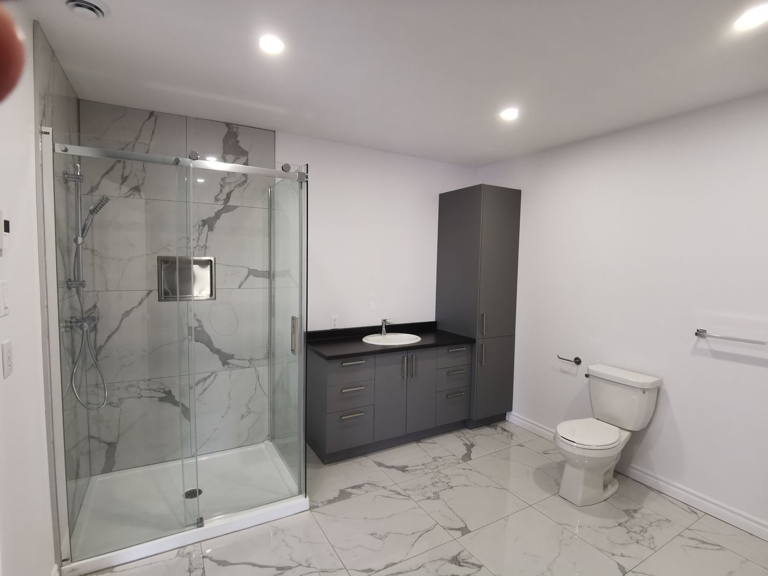 House Construction Interiors from a Single family homes project near Saguenay - Lac-Saint-Jean by Solutions Expert SSS