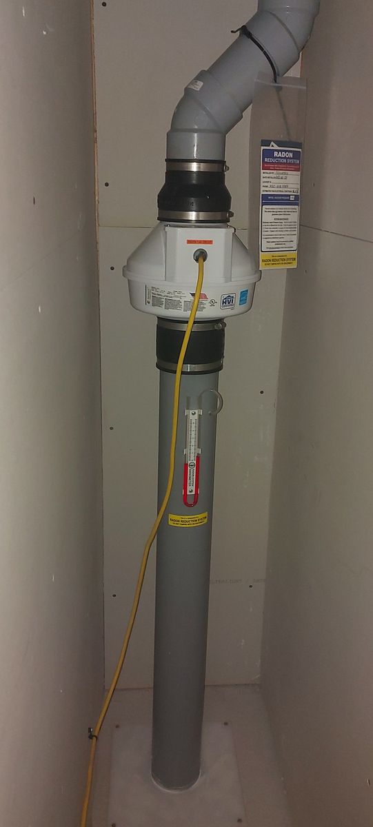 Building mechanicals from a Radon project near Montreal (Greater Montreal) by Climatisation Novatrix Inc.