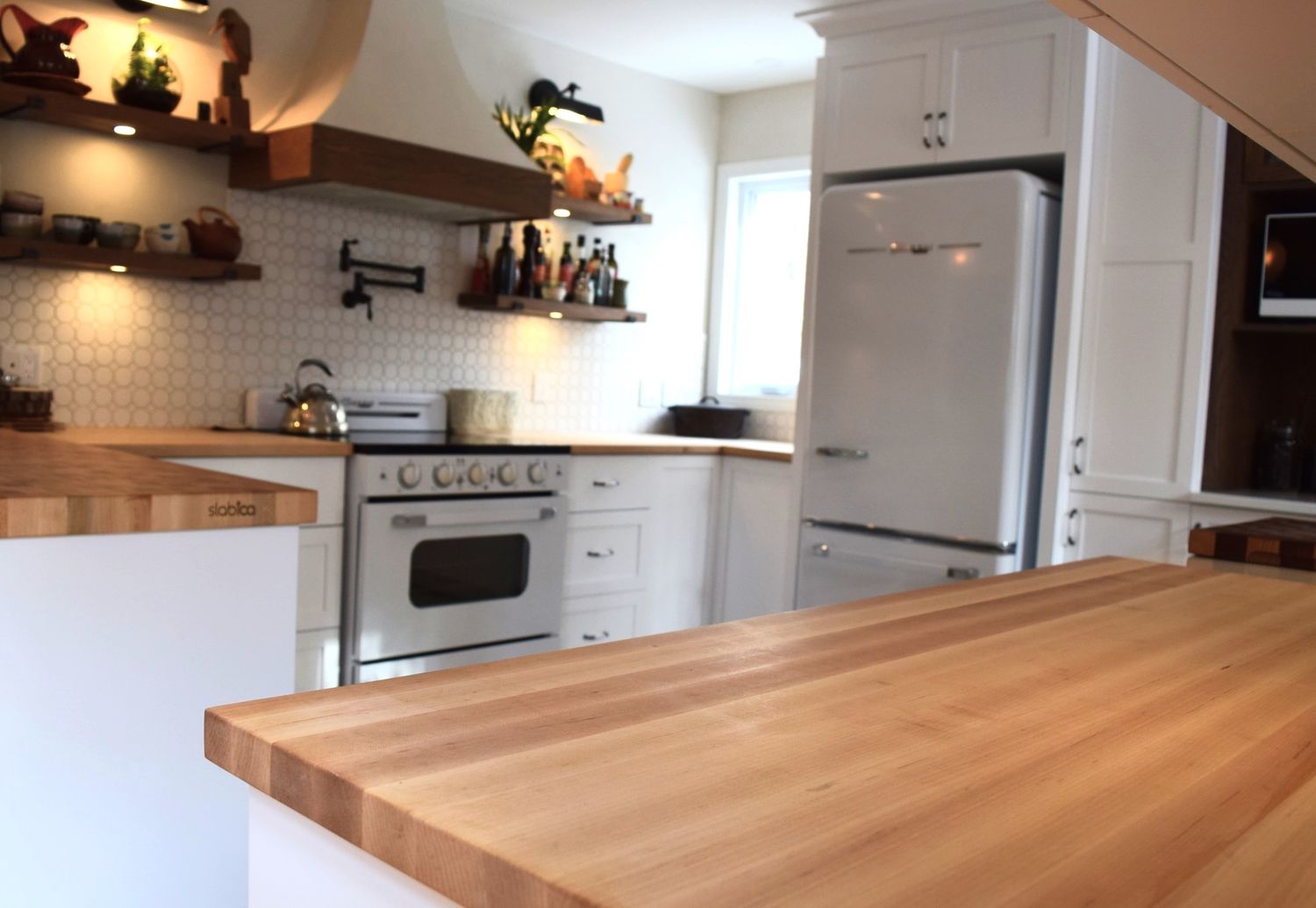 Kitchen from a Countertops project near Sherbrooke (Estrie) by Slabica