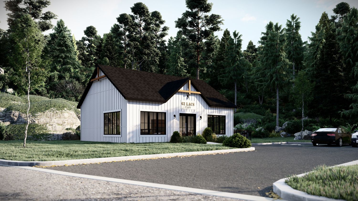 3D Rendering from a Single family homes project near Saint-Jerome (Laurentides) by Conception G.R