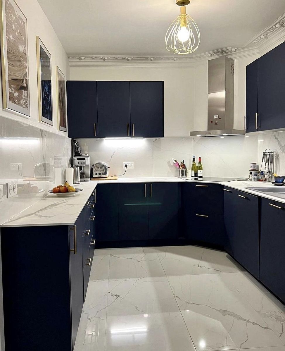 Cuisine d'un projet de Cuisines près de Paris (75) de Belmard Batiment