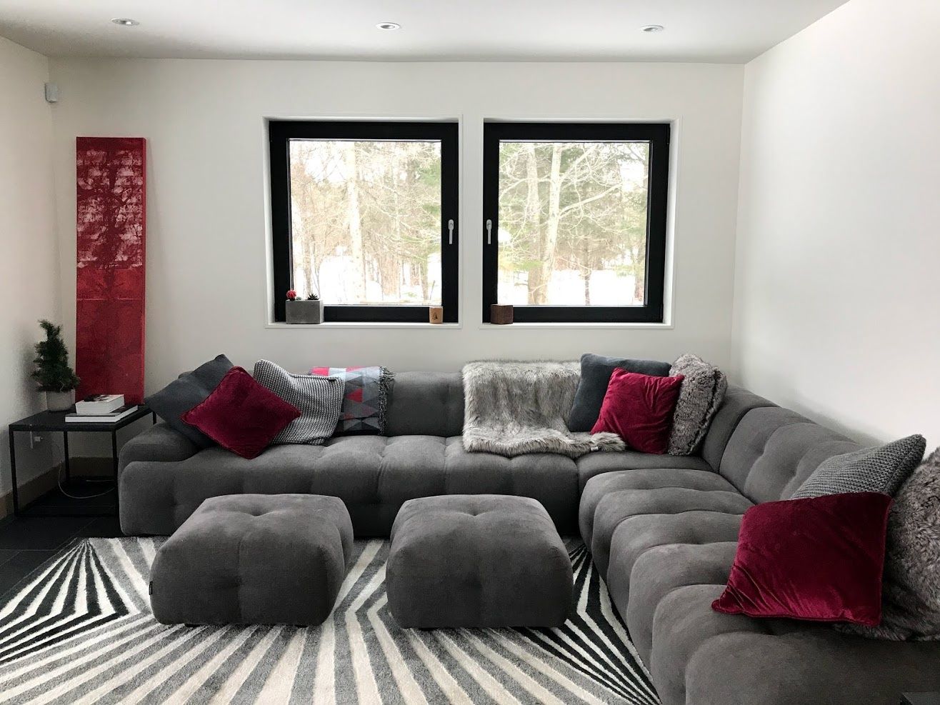 Living Room from a Home extensions project near Sherbrooke (Estrie) by Ann