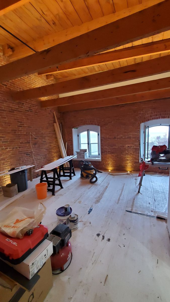Construcción de interiores de casas de un proyecto de tipo Condominios, apartamentos cerca de Ciudad de Quebec - Lévis por i9 construction