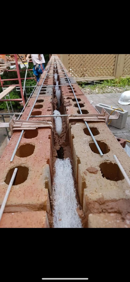 Wall Construction from a Brick walls project near Montreal (Greater Montreal) by Trem Construction Inc