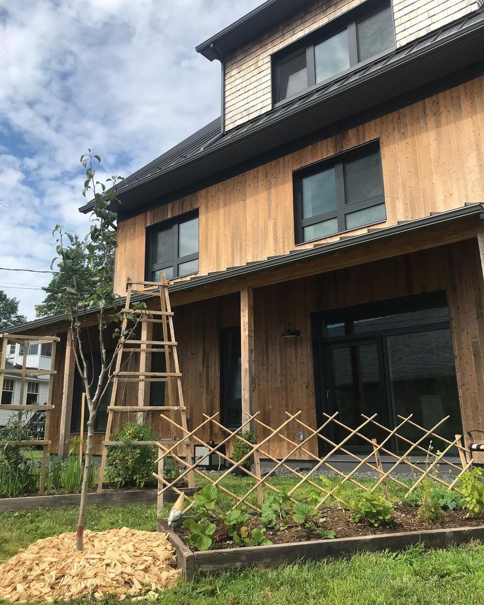 Garden from a Single family homes project near Granby - Bromont - Cowansville by Ancré. Architecture & Design