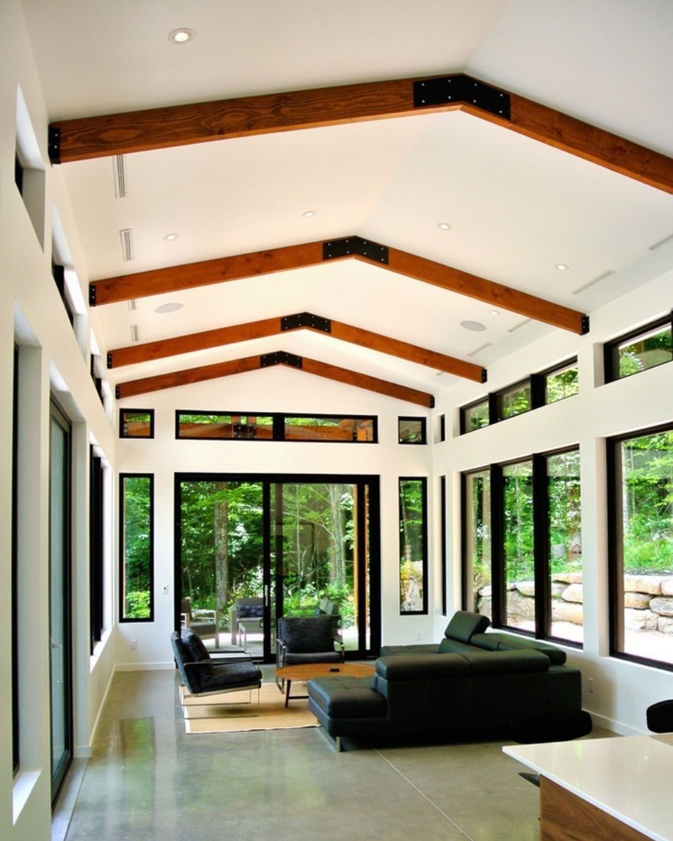 Living Room from a Prefab and Modular Houses project near Montreal (Greater Montreal) by PrefabHAUS - Prefab Finders