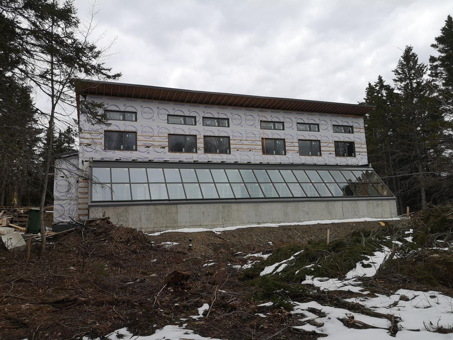 House Construction Exteriors from a Solid wood frames project near Gaspésie - Îles-de-la-Madeleine by ALTE Coop