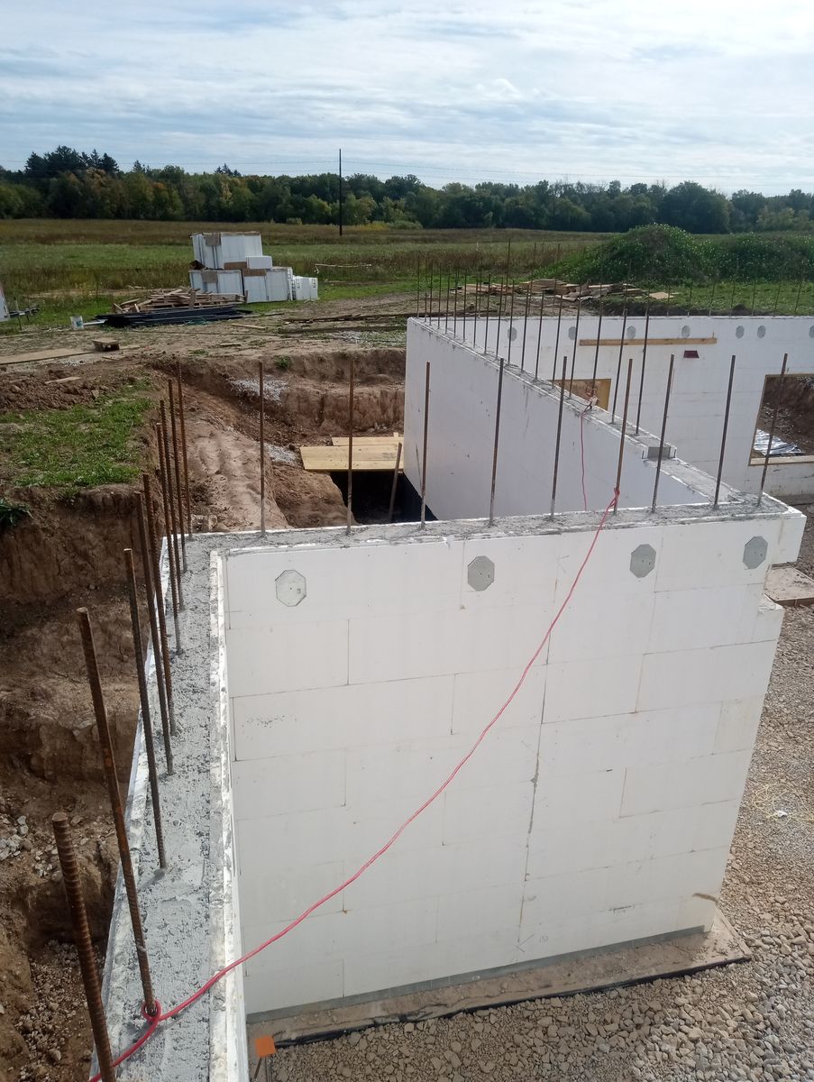 Structures et ossatures d'un projet de Coffrage isolant près de Chicago de Mike Fortin Construction LLC