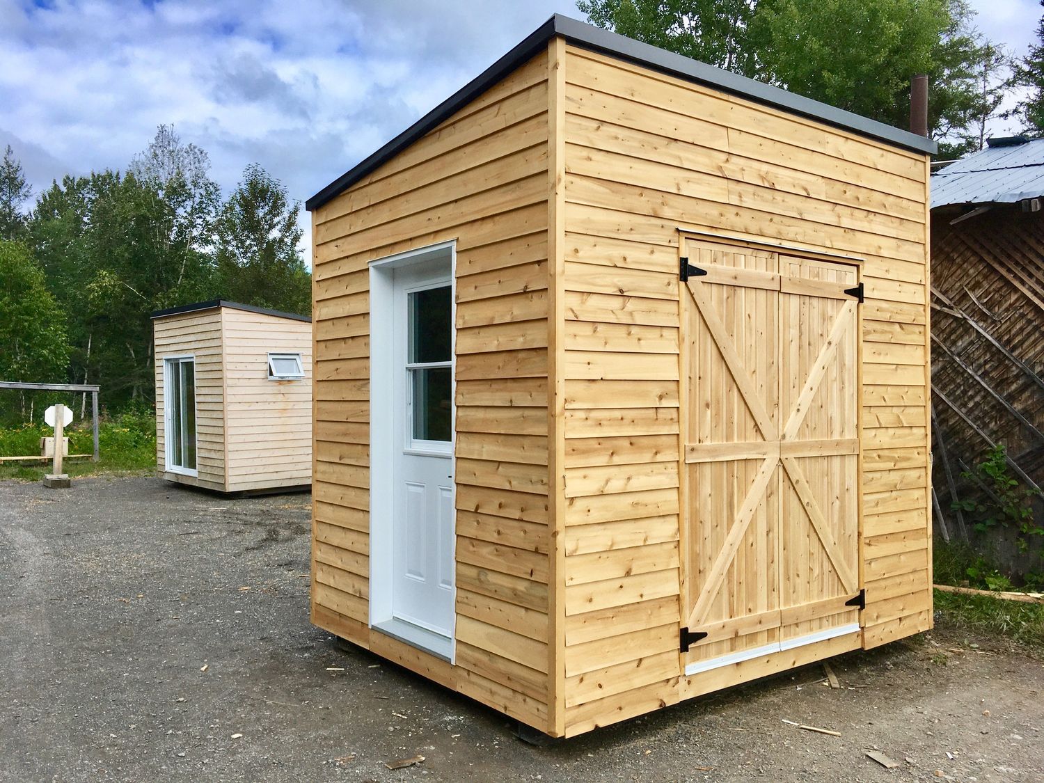 Garage & Shed from a Tiny Houses project near Rimouski (Bas-Saint-Laurent) by CAMM Construction
