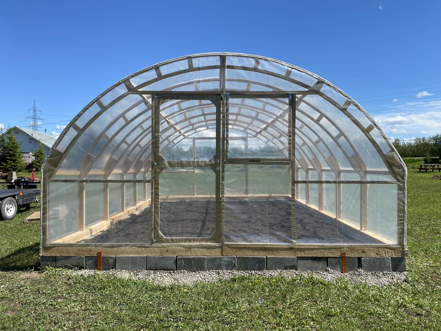 Greenhouse from a Greenhouses project near Rimouski (Bas-Saint-Laurent) by CAMM Construction