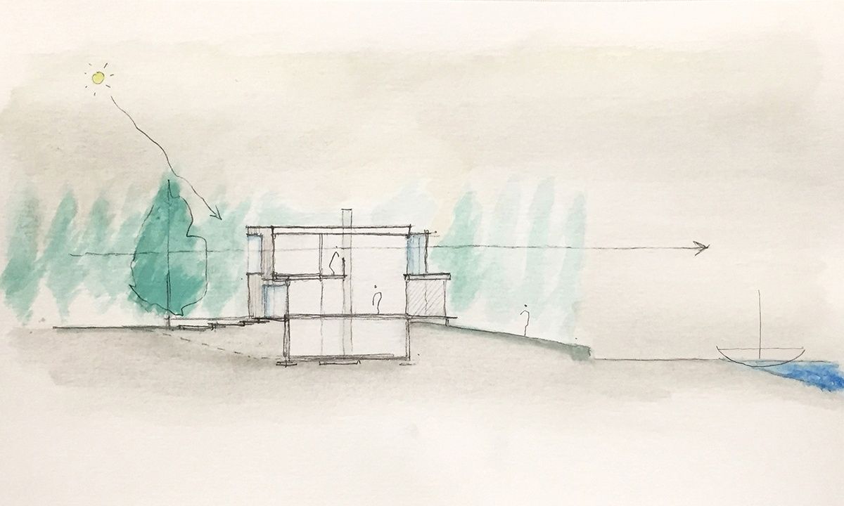 Rendu 3D d'un projet de Maisons unifamiliales près de Gatineau (Outaouais) de Atelier L'Abri