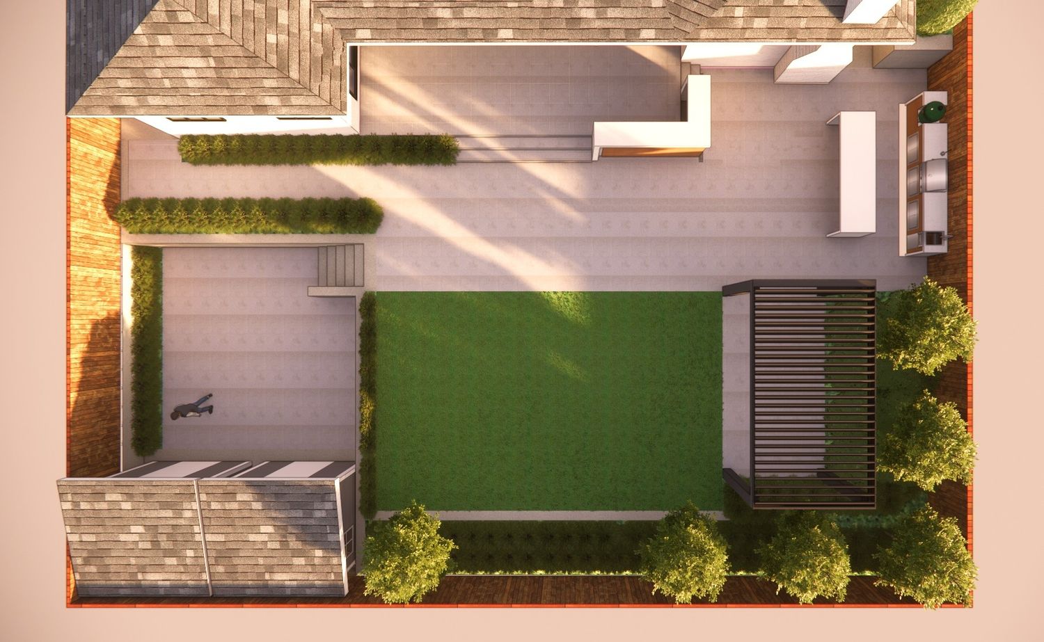 Rendu 3D d'un projet de Cuisines extérieures près de San Francisco Bay de Contractors Central