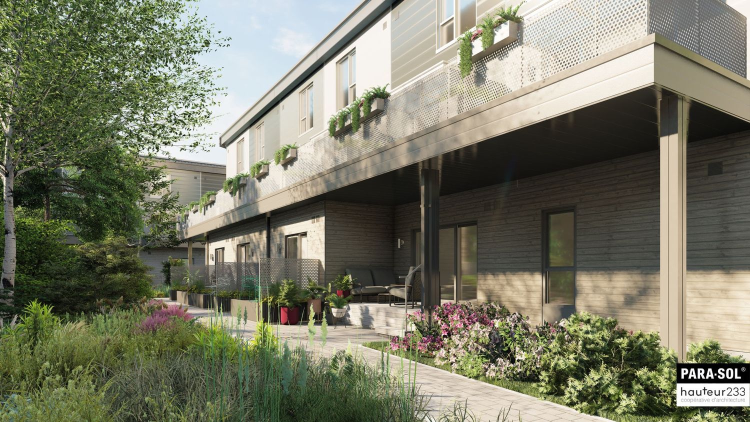 3D Rendering from a Multi-family and high-rise Buildings project near Montreal (Greater Montreal) by PARA-SOL