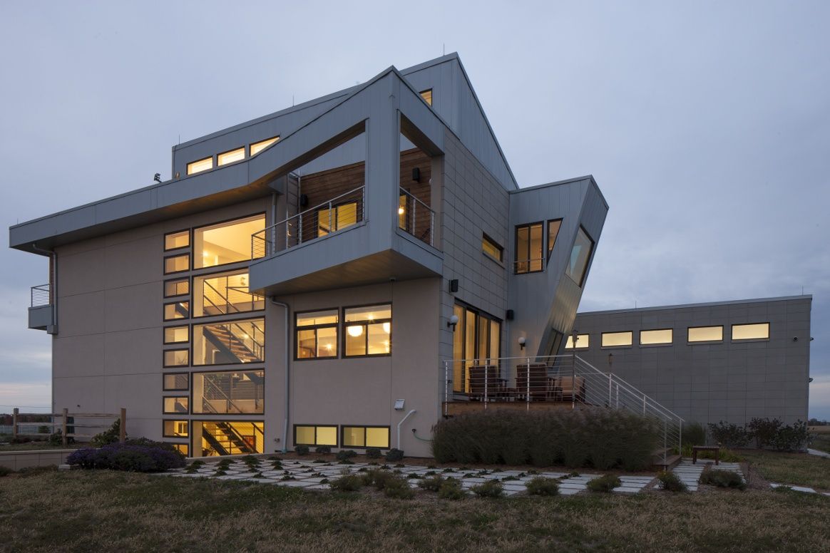 Façade avant d'un projet de Maisons unifamiliales près de Chicago de Mark A. Miller Architects/Builders Inc.