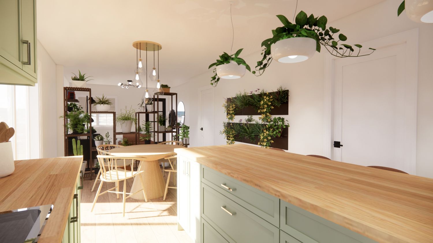 Kitchen from a 3D modelings and renderings project near Montreal (Greater Montreal) by Alex Shield Design