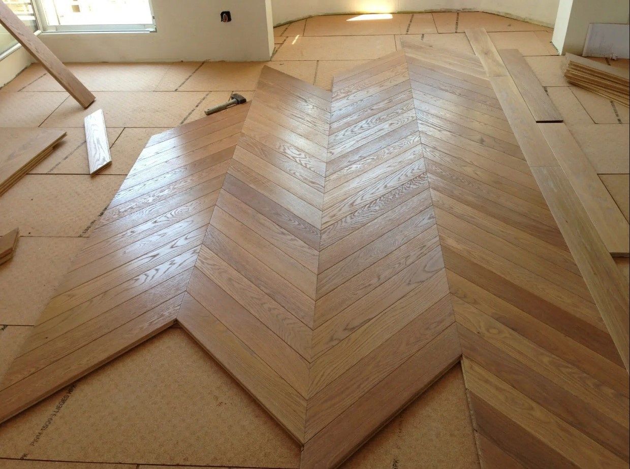 House Construction Interiors from a Single family homes project near Montreal (Greater Montreal) by Plancher Newlook