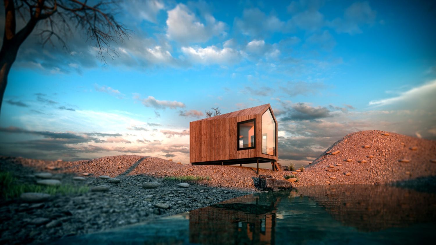3D Rendering from a Tiny Houses project near Vancouver (Greater Vancouver) by Bouw Art
