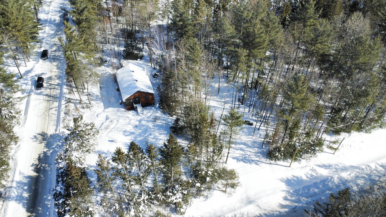 Vue aérienne d'un projet de Maisons unifamiliales près de Sherbrooke (Estrie) de Claire Derome • courtière en immobilier résidentiel