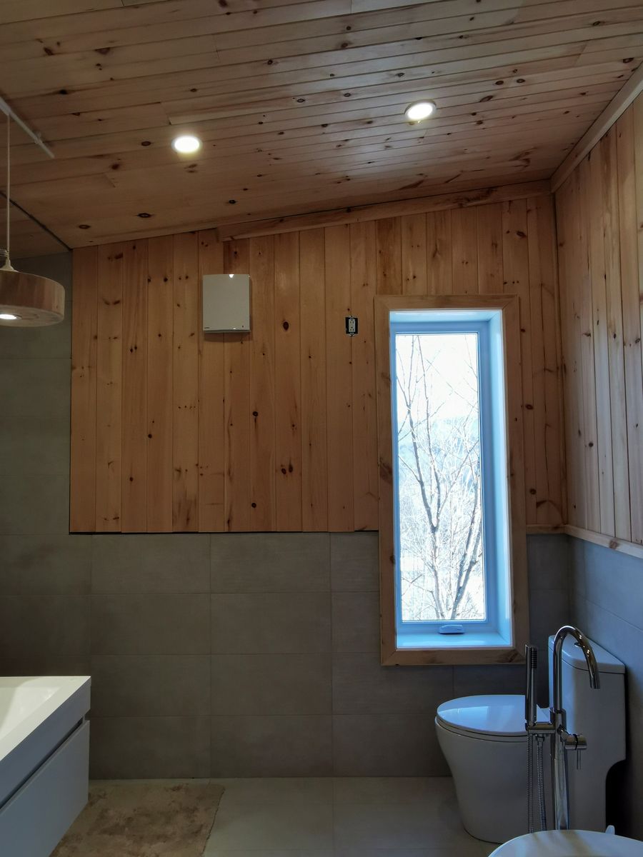 Baño completo de un proyecto de tipo sistemas de ventilación y recuperación de calor cerca de Saint-Jérôme (Laurentides) por ProDuctAir