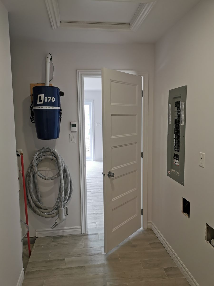 House Construction Interiors from a Single family homes project near Saguenay - Lac-Saint-Jean by Solutions Expert SSS