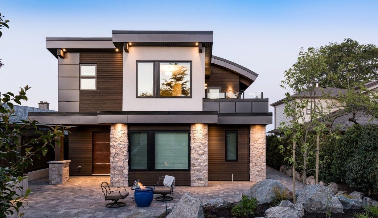 Renderizado en 3D de un proyecto de tipo Viviendas unifamiliares cerca de Vancouver (Gran Vancouver) por Hoyt Design Co.
