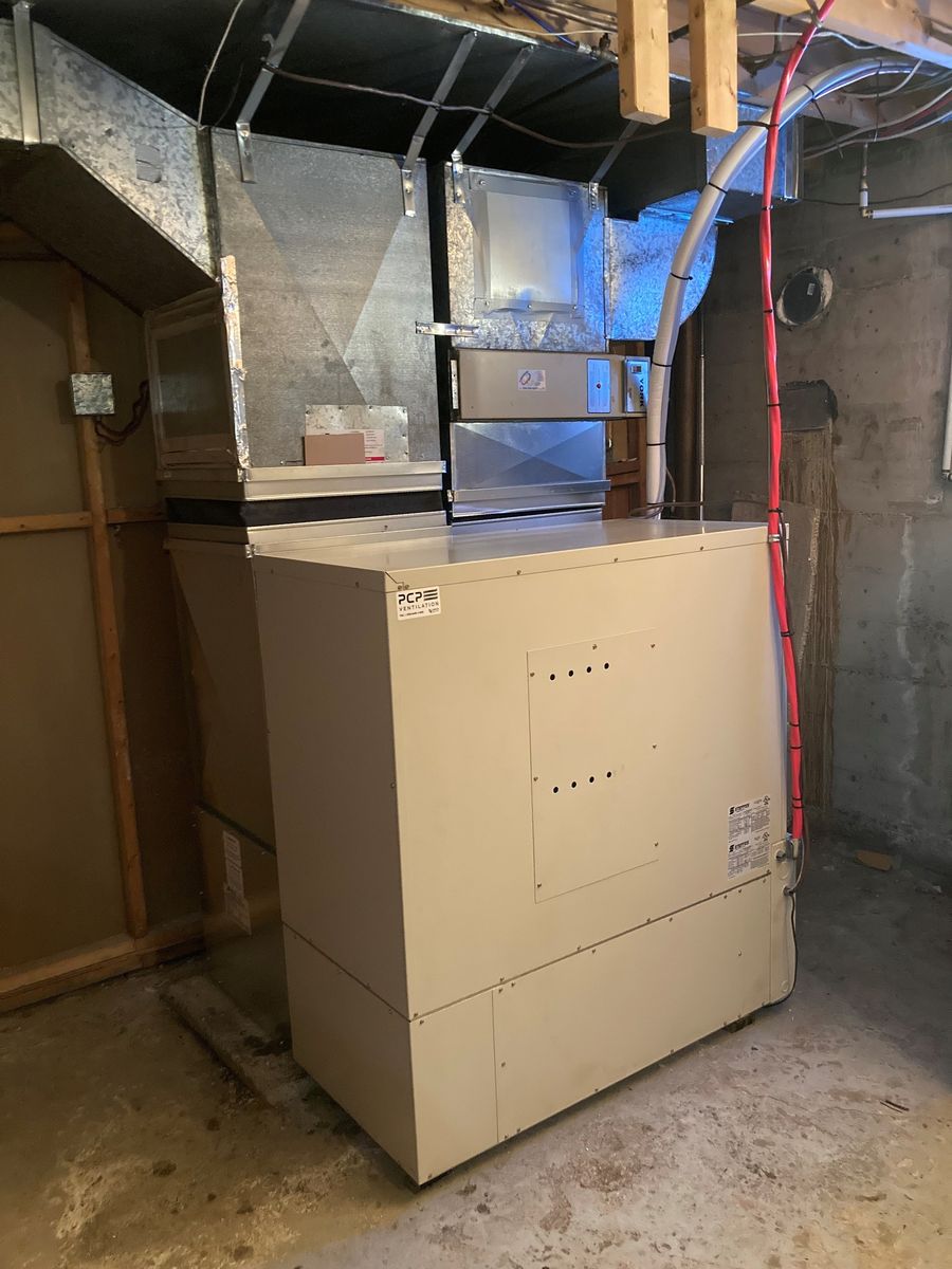 Building mechanicals from a Heating with thermal storage project near Montreal (Greater Montreal) by PCP Ventilation