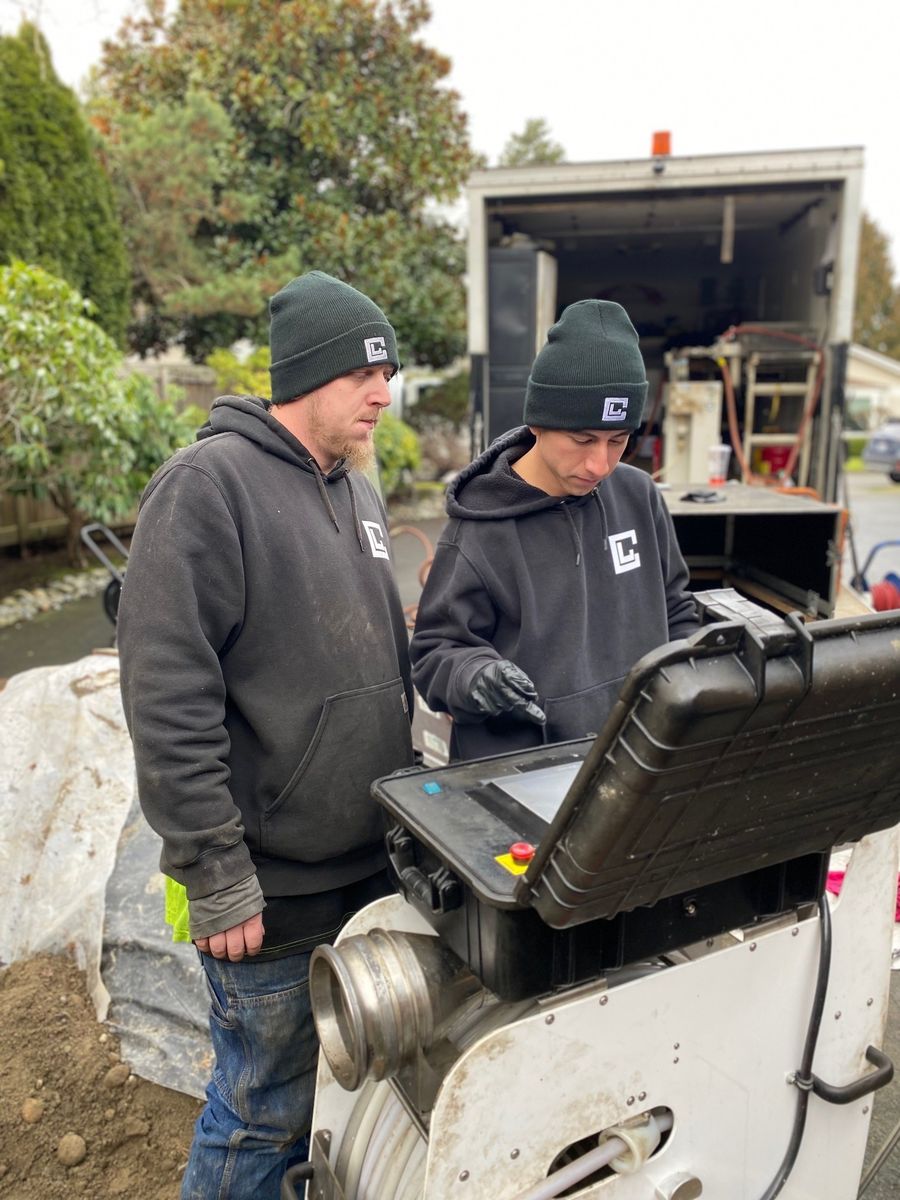 Building mechanicals from a Sewer & Water lines project near Seattle - Tacoma - Olympia by Clearline Sewer Repair