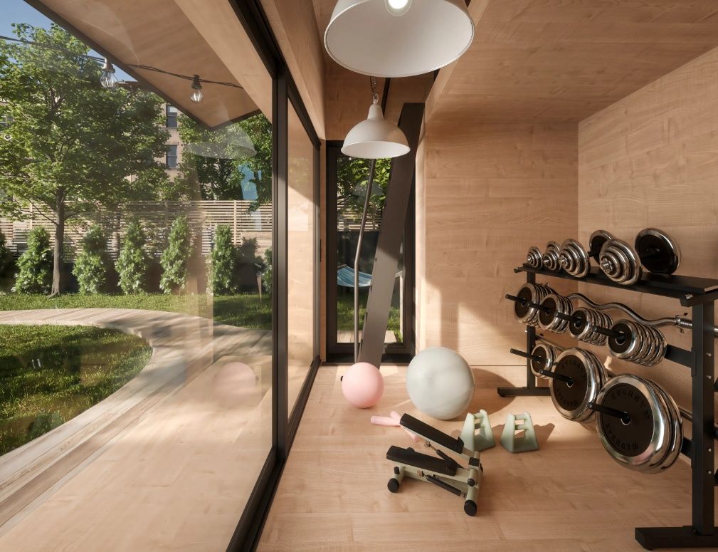 Rendu 3D d'un projet de Unités d'habitation accessoires (UHA) près de San Francisco Bay de CABN