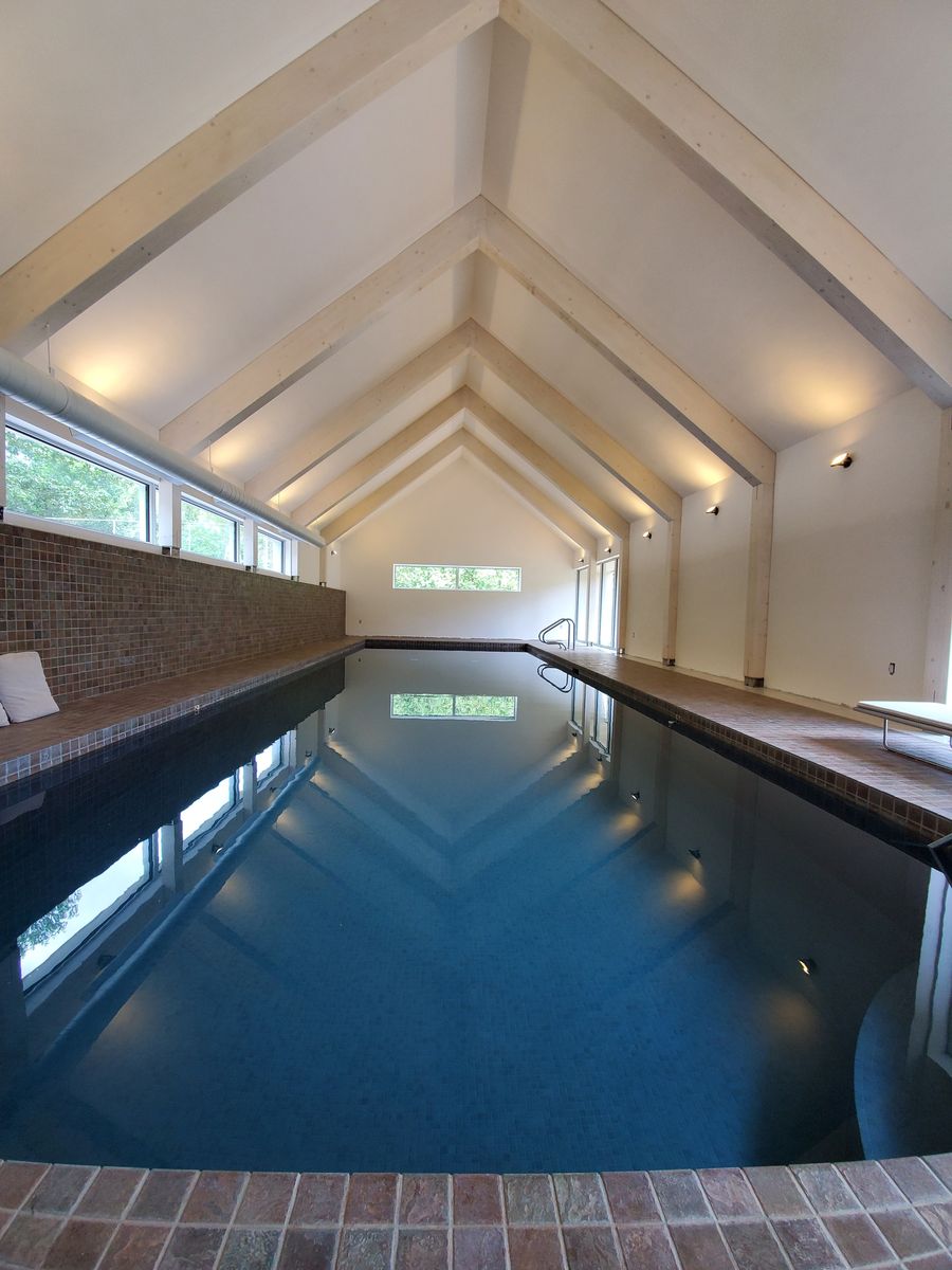 Pool & Natural Pond from a Natural plasters project near Montreal (Greater Montreal) by Distribution Tockay inc.