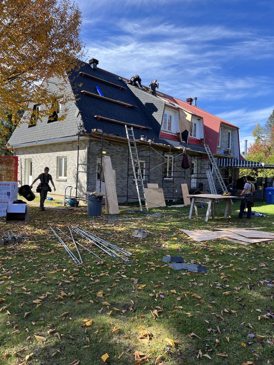 Travaux - Extérieur d'un projet de Maisons unifamiliales près de Québec/Lévis (Ville de Québec) de Groupe Habitech