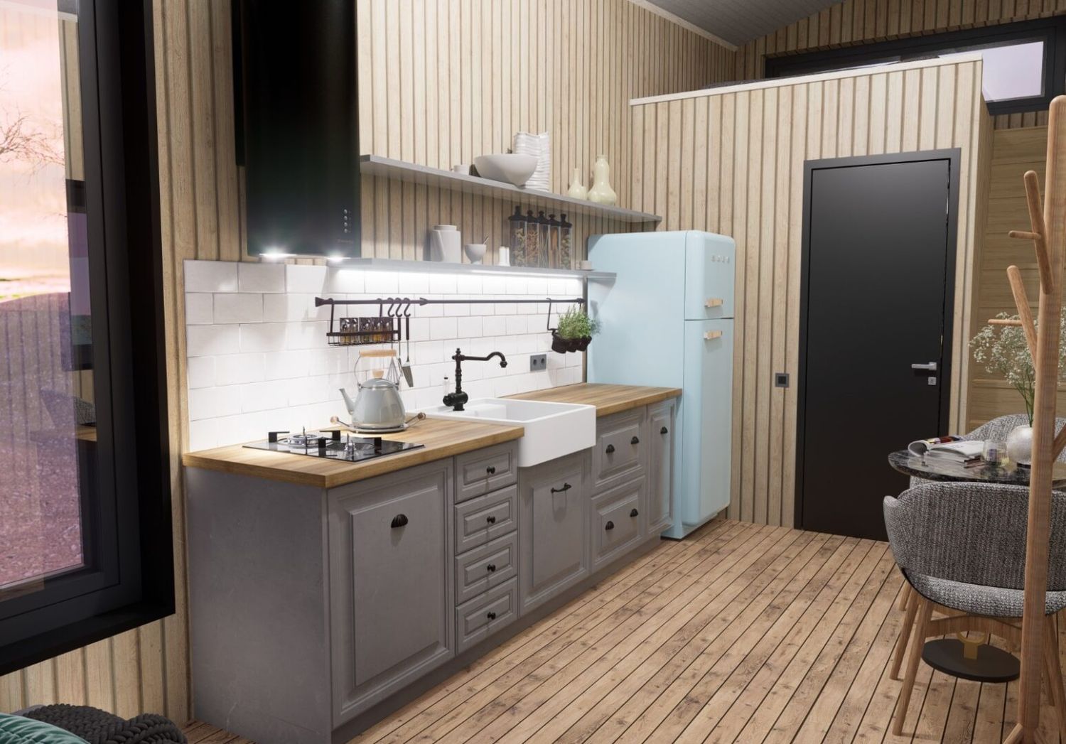 3D Rendering from a Tiny Houses project near Vancouver (Greater Vancouver) by Bouw Art