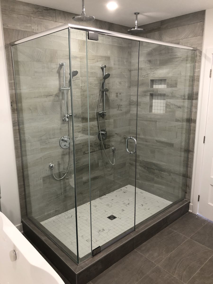 Bathroom from a Removal of load bearing walls project near Montreal (Greater Montreal) by Les Constructions du Patrimoine J.S. INC.