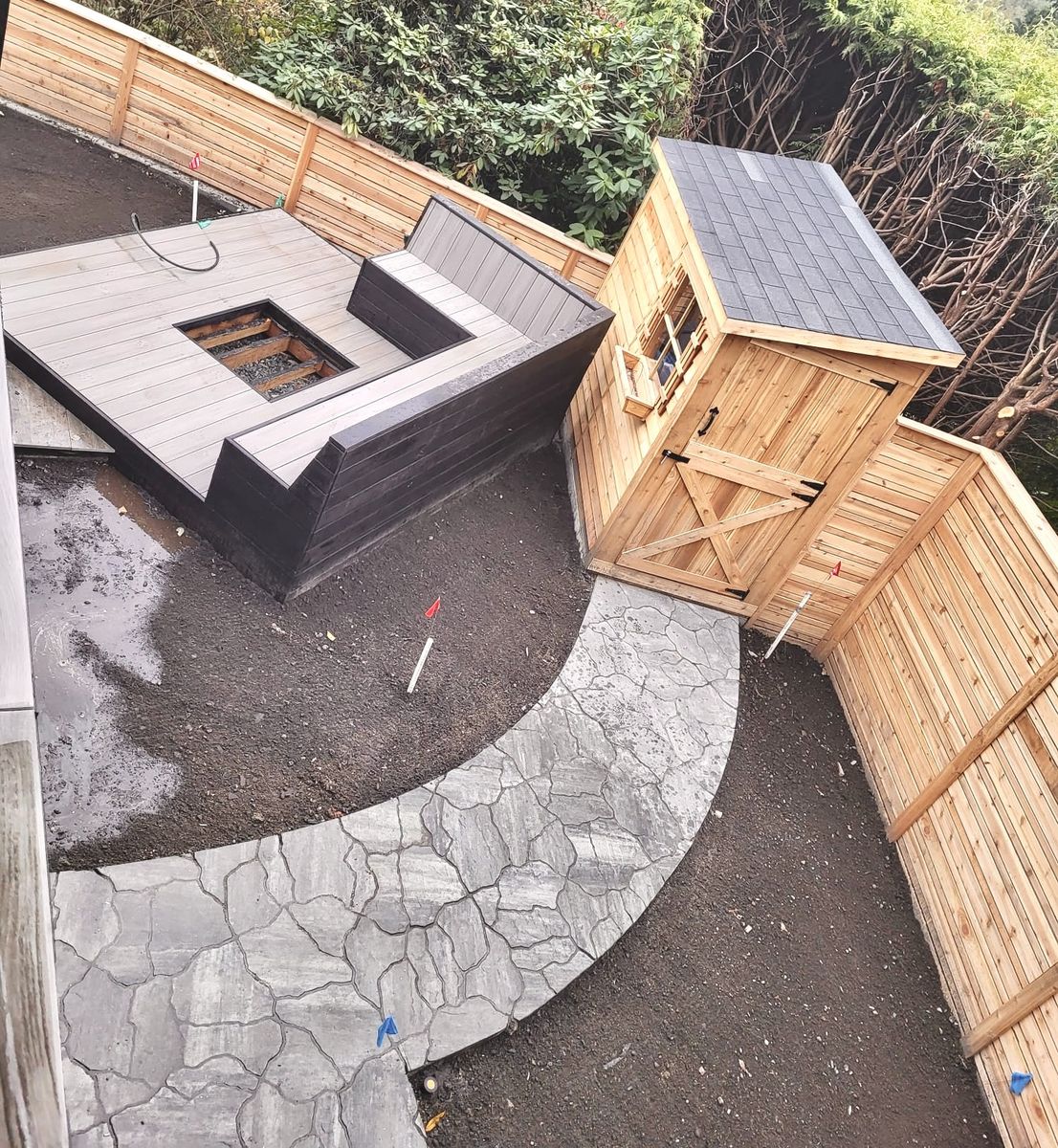 Travaux - Aménagement paysager d'un projet de Patios, Pergolas et Gazebos près de Vancouver (Région du Grand Vancouver) de Northwood Lumber Supply