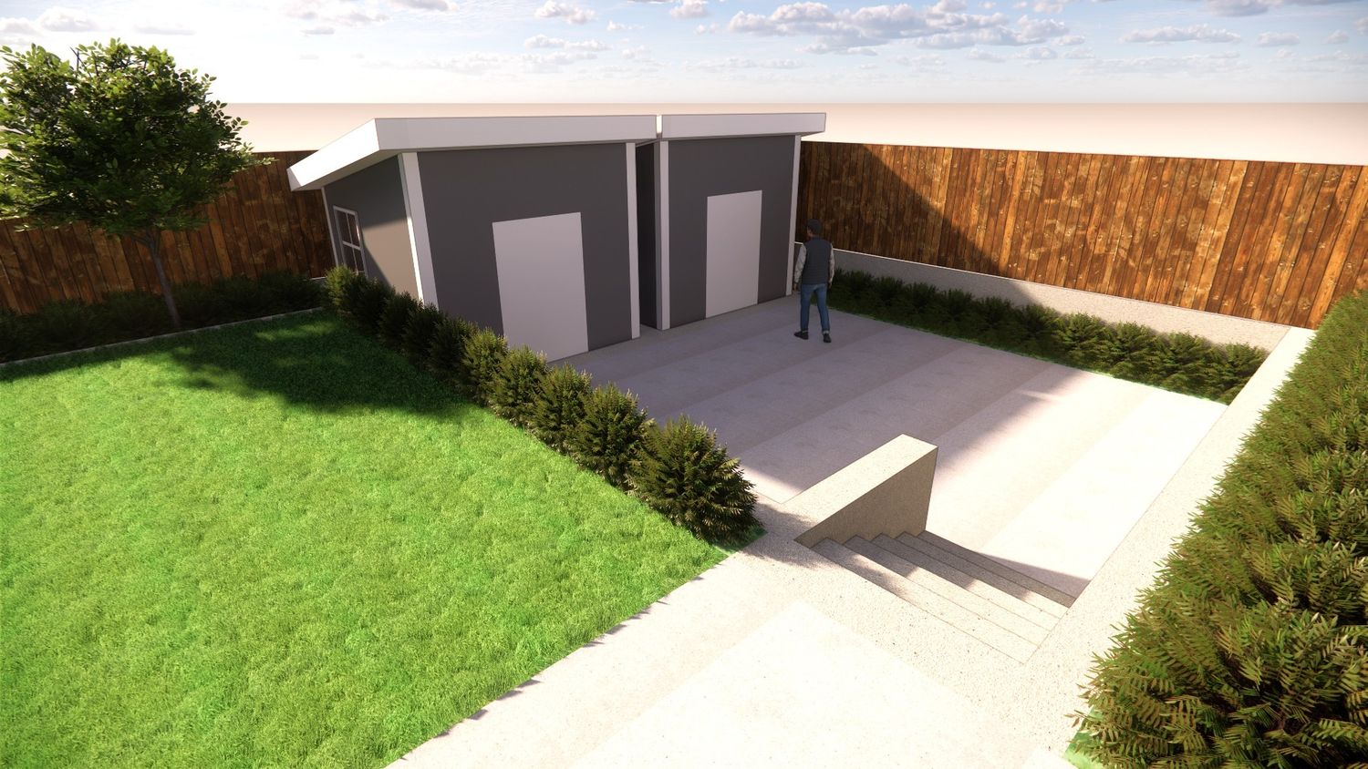 Rendu 3D d'un projet de Cuisines extérieures près de San Francisco Bay de Contractors Central