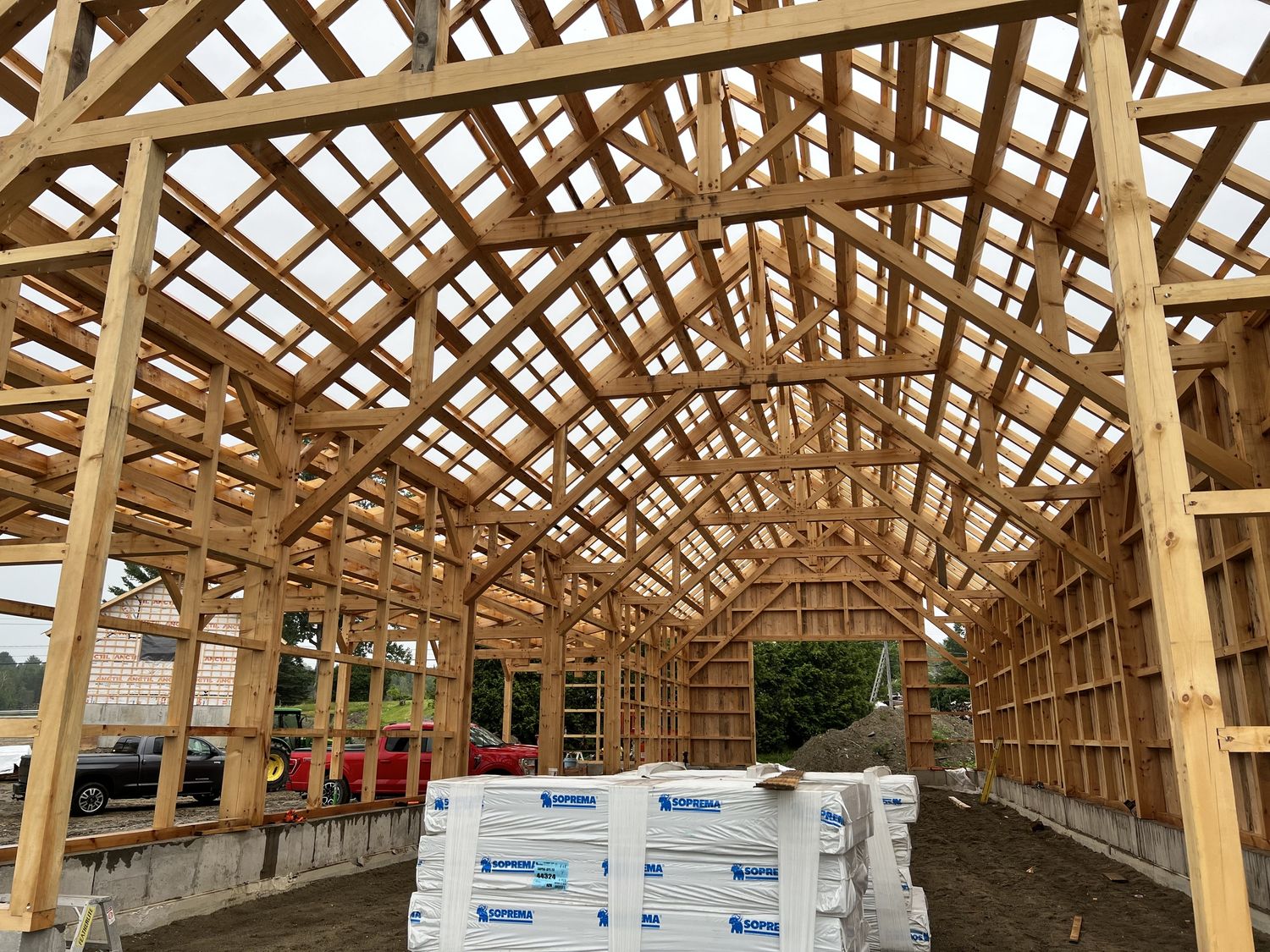 Construcción de muros de un proyecto de tipo Armazones de madera maciza cerca de Granby - Bromont - Cowansville por Construction Latulippe