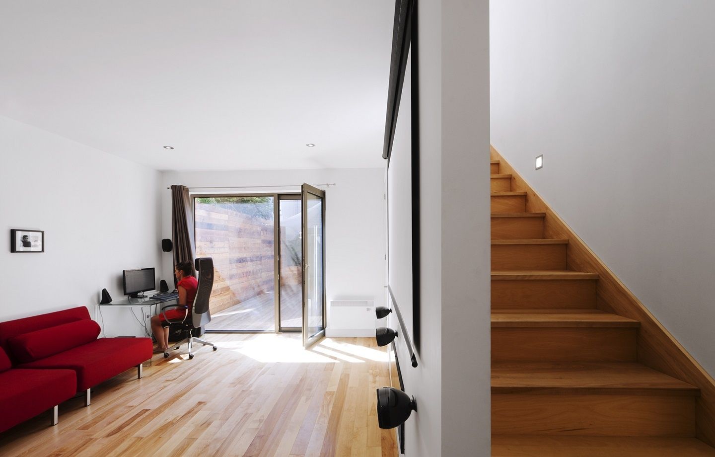 Home Office from a Home extensions project near Montreal (Greater Montreal) by Les Constructions Max Larocque inc.