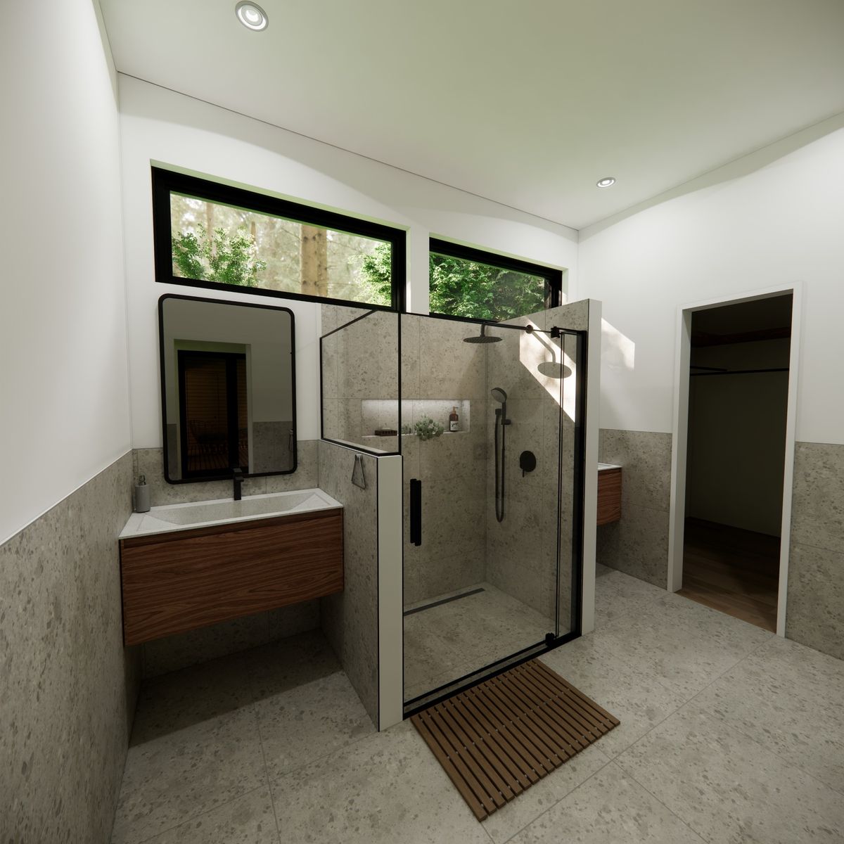 Rendu 3D d'un projet de Maisons unifamiliales près de Granby/Bromont/Cowansville (Estrie) de FD Architecture inc.