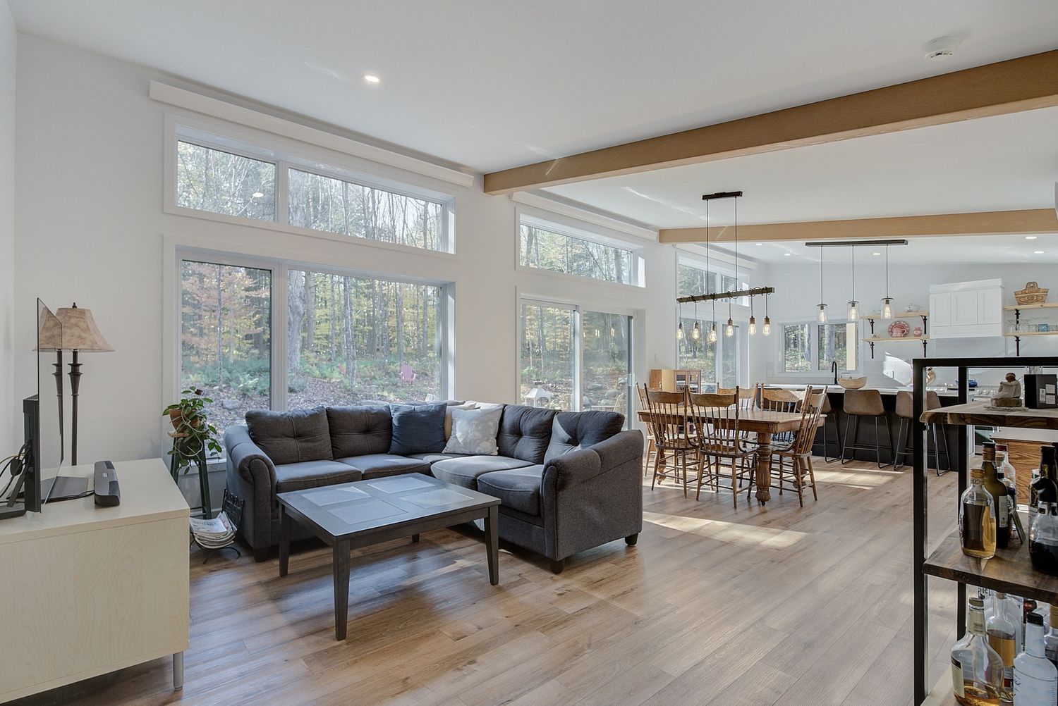 Living Room from a Single family homes project near Granby - Bromont - Cowansville by Belvedair