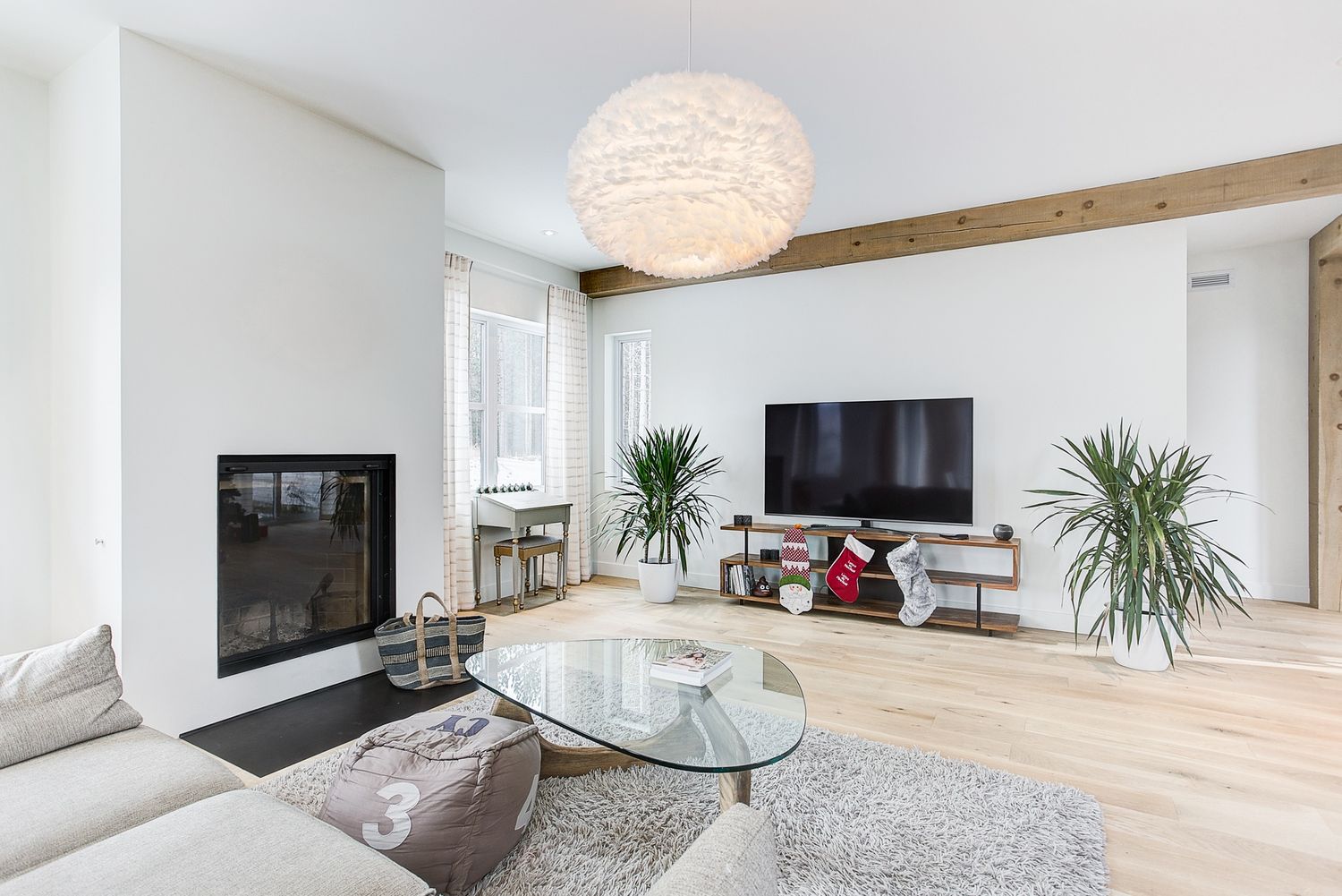 Living Room from a Single family homes project near Sherbrooke (Estrie) by Belvedair
