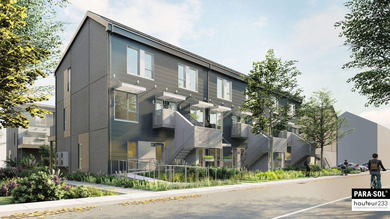 3D Rendering from a Multi-family and high-rise Buildings project near Montreal (Greater Montreal) by PARA-SOL
